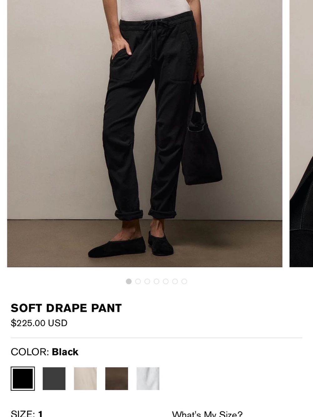 James Perse Soft Drape Pant- NAVY